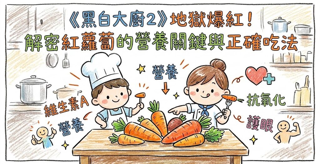 《黑白大廚2》地獄爆紅！解密紅蘿蔔的營養關鍵與正確吃法
