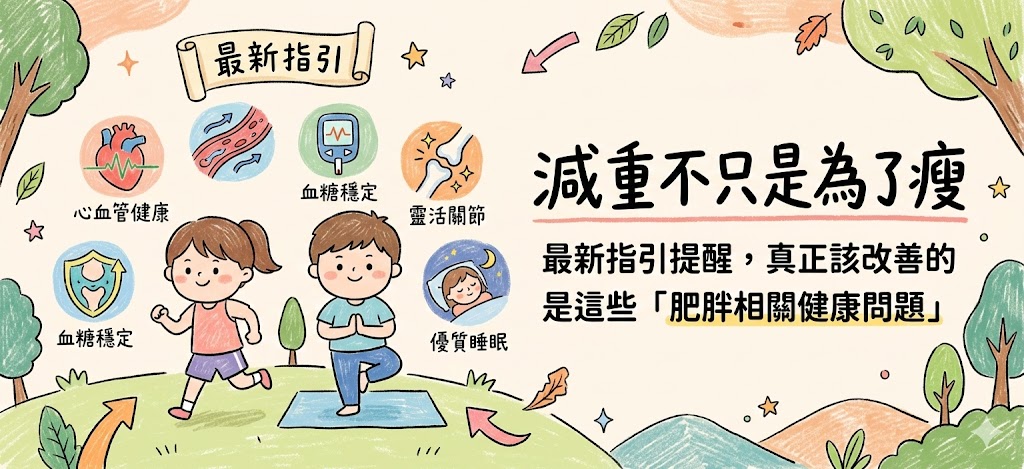 減重不只是為了瘦：最新指引提醒，真正該改善的是這些「肥胖相關健康問題」