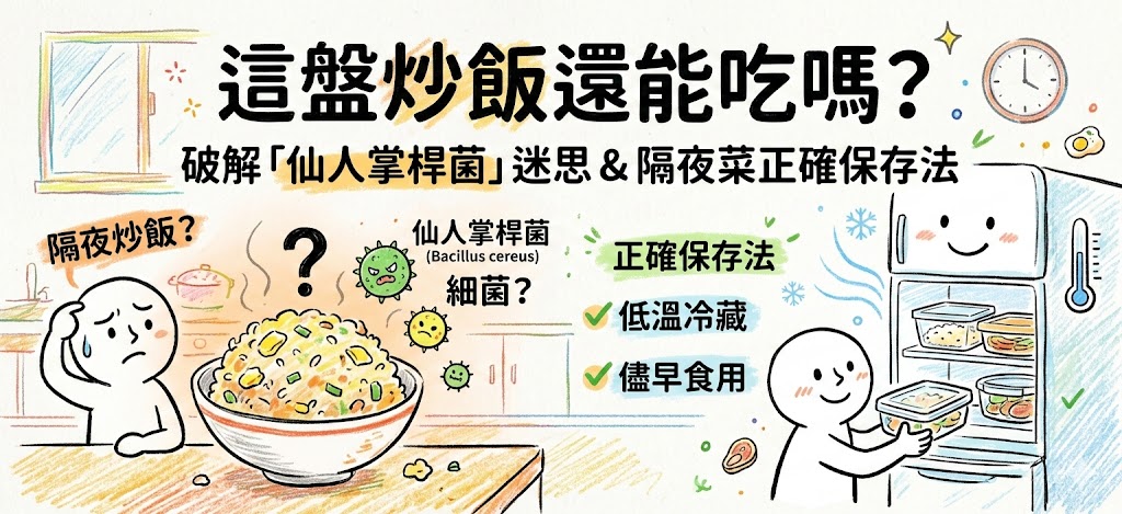 隔夜飯菜怎麼保存才安全？對抗「仙人掌桿菌」的必備實用指南
