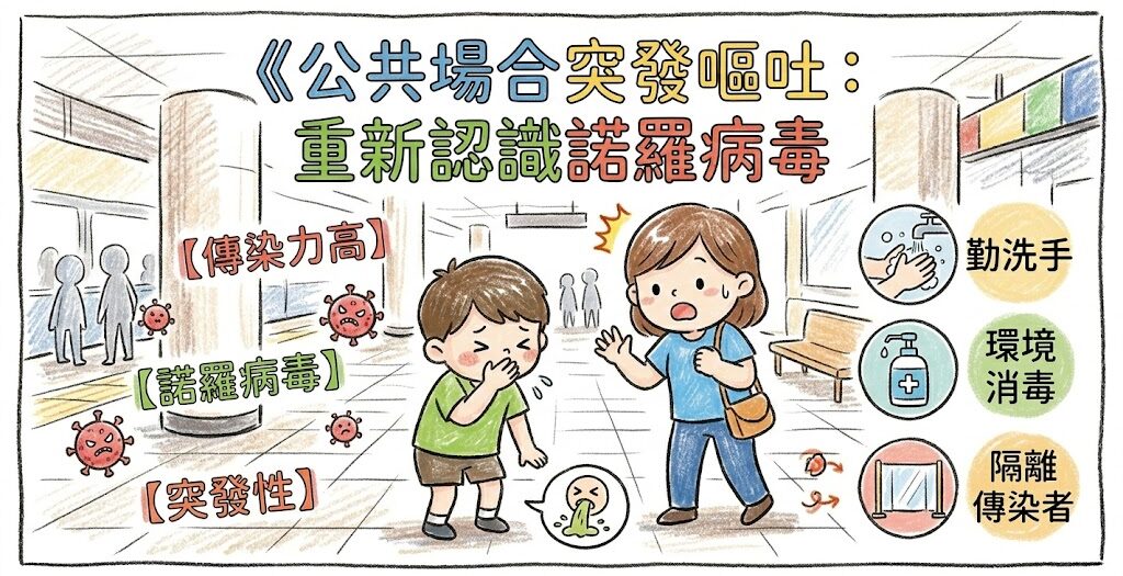 公共場合突發嘔吐：重新認識諾羅病毒