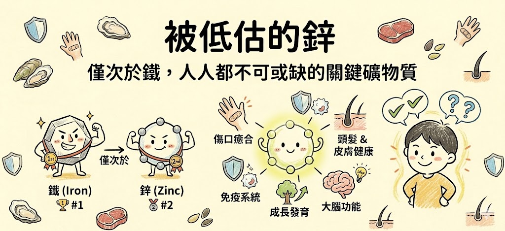 被低估的鋅：僅次於鐵，人人都不可或缺的關鍵礦物質
