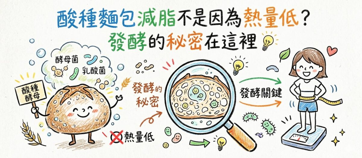 酸種麵包減脂不是因為熱量低？發酵的秘密在這裡