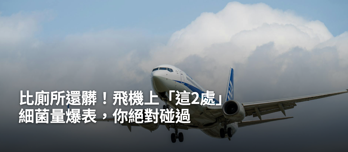 比廁所還髒！飛機上「這2處」細菌量爆表，你絕對碰過